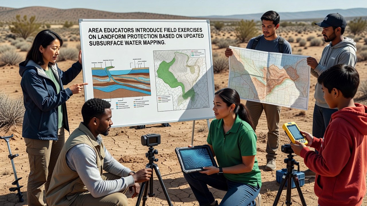 Area Educators Introduce Field Exercises on Landform Protection Based on Updated Subsurface Water Mapping